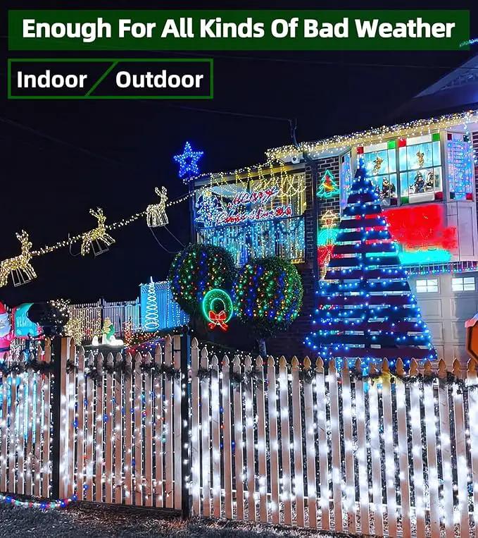 1500 LED 492FT Christmas Lights Outdoors, Green Wire LED String Lights with Timer Memory, Christmas Tree Lights for Indoor Outdoor Christmas Decorations Party Xmas Wedding Garden Patio Cool White by GreenHaven Gardens