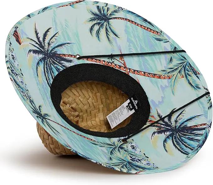 Quiksilver Men's Wide Brim Outdoor Lifeguard Straw Sun Hat by GreenHaven Gardens