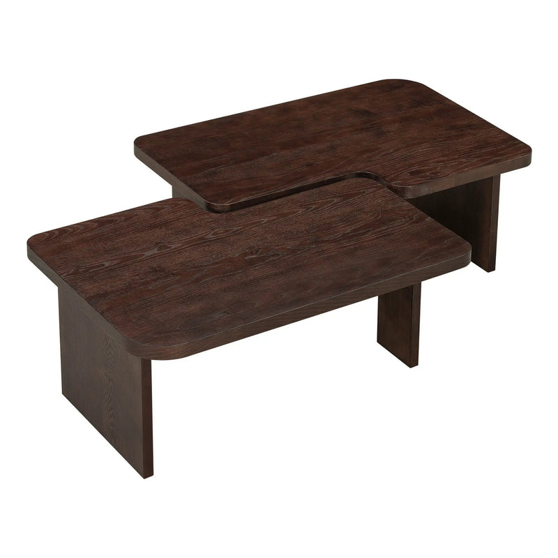 Modern Minimalist Coffee Table Set With Splicing Design by Unique Piece Furniture