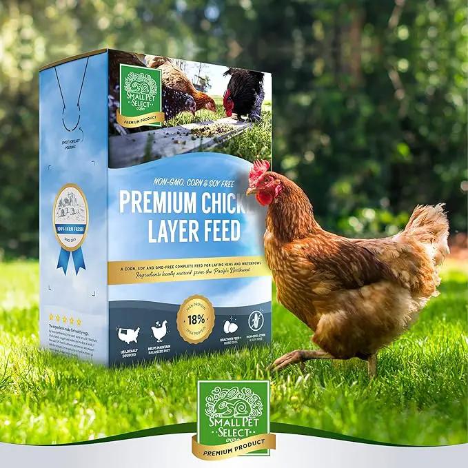 Small Pet Select Chicken Layer Feed Pellets, Food for Chickens and Laying Hens, Poultry and Waterfowl, High Protein and Omega 3, Corn and Soy Free, Non-GMO, 20 lb (2-Pack), 40 lbs Total by GreenHaven Gardens