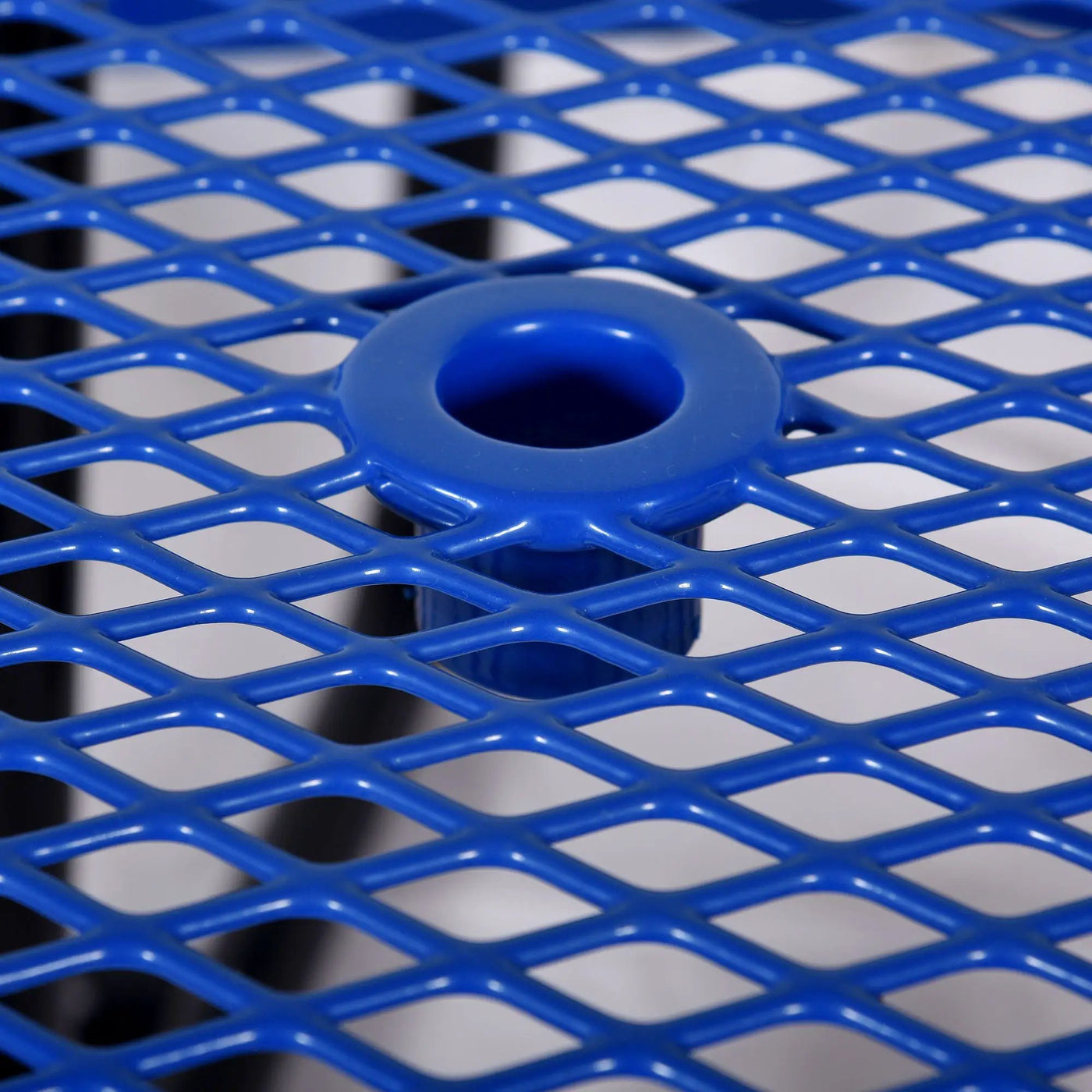Round Outdoor Steel Picnic Table With Umbrella Pole by HouseOfZazla