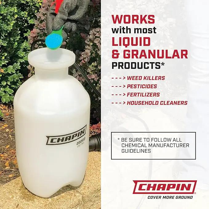 Chapin 20024: Value Pack, 2-Pack, 2-Gallon SureSpray Lawn and Garden Poly Tank Sprayer with Anti-Clog Filter for Yard, Lawn, Weeds, and Plants, Translucent White by GreenHaven Gardens