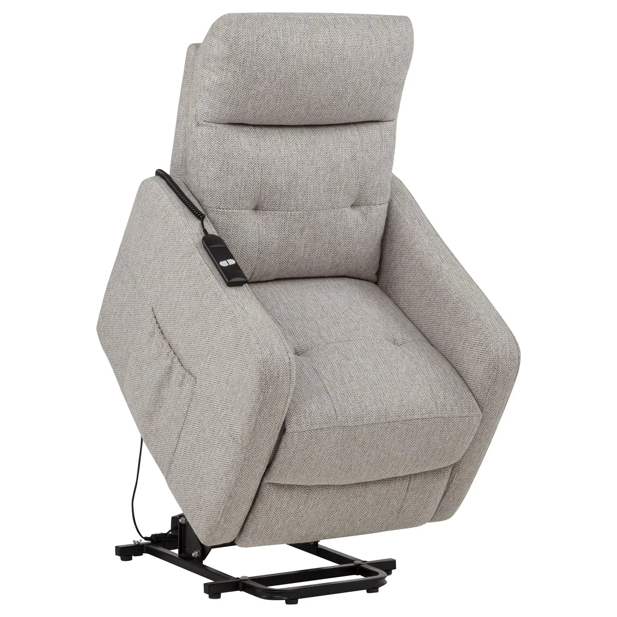Dayes Upholstered Power Lift Recliner Chair Taupe by Unique Piece Furniture
