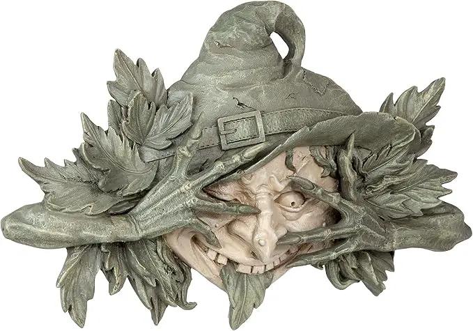 Design Toscano Poison Ivy Forest Witch Greenman Wall Hanging Sculpture, 15.5" Wx2 Dx9.5 H, two tone stone by GreenHaven Gardens