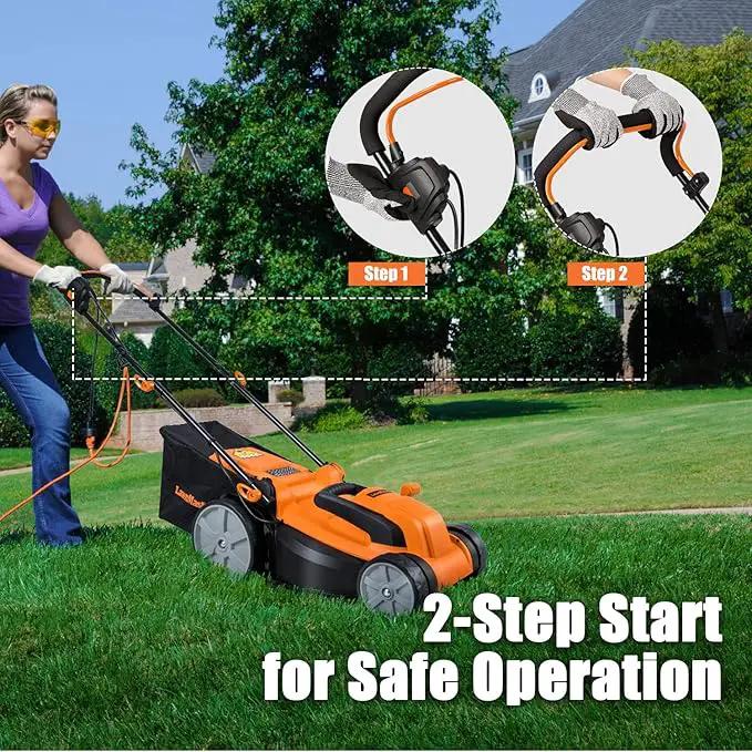 LawnMaster MEB1216K Electric Lawn Mower 16-Inch 12AMP by GreenHaven Gardens