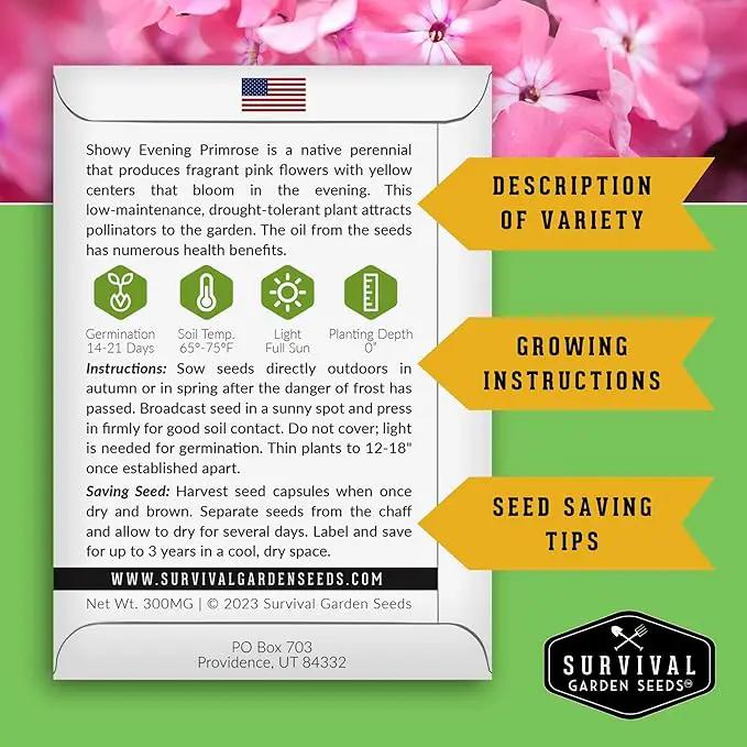 Survival Garden Seeds Functional Flower Garden Kit | 36 Pack Seed Starter Collection | Bee, Butterfly, Hummingbird, Pollinator-Friendly Blooms | Non-GMO Heirloom Beneficial Flowers & Wildflowers by GreenHaven Gardens
