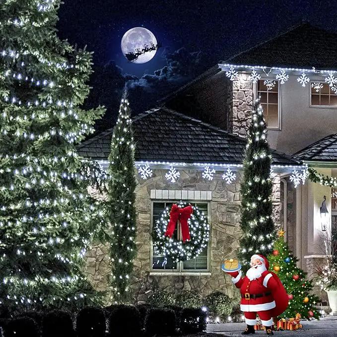 2 Pack Total 400 LED White Solar Christmas Lights, 75.5 Ft 8 Modes Solar String Lights Outdoor Waterproof, Solar Lights for Christmas Wedding Decor Tree Party Patio Decorations by GreenHaven Gardens