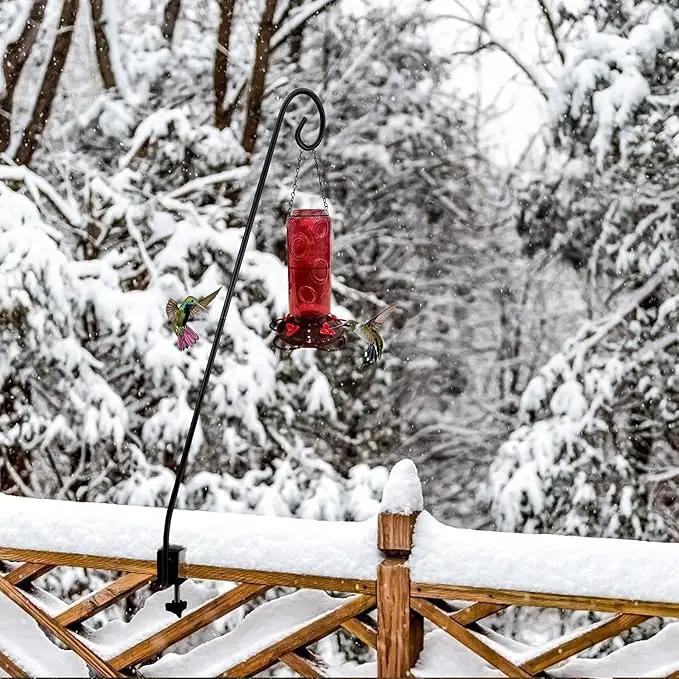 MIXXIDEA Heavy Duty Deck Rail Pole Deck Hook, Extensible and Adjustable Deck Hook for Hanging Bird Feeder, Plants, Suet Baskets,Wind Chimes,Lanterns by GreenHaven Gardens