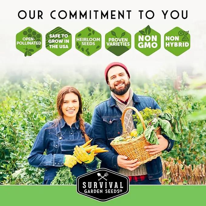 Survival Garden Seeds Farmer Seed Vault - 100 Packets Non-GMO Heirloom Vegetable, Fruits, Herb Seed Varieties for Planting a Victory Garden - Plant & Grow Survival Food - Emergency Preparedness Gear by GreenHaven Gardens
