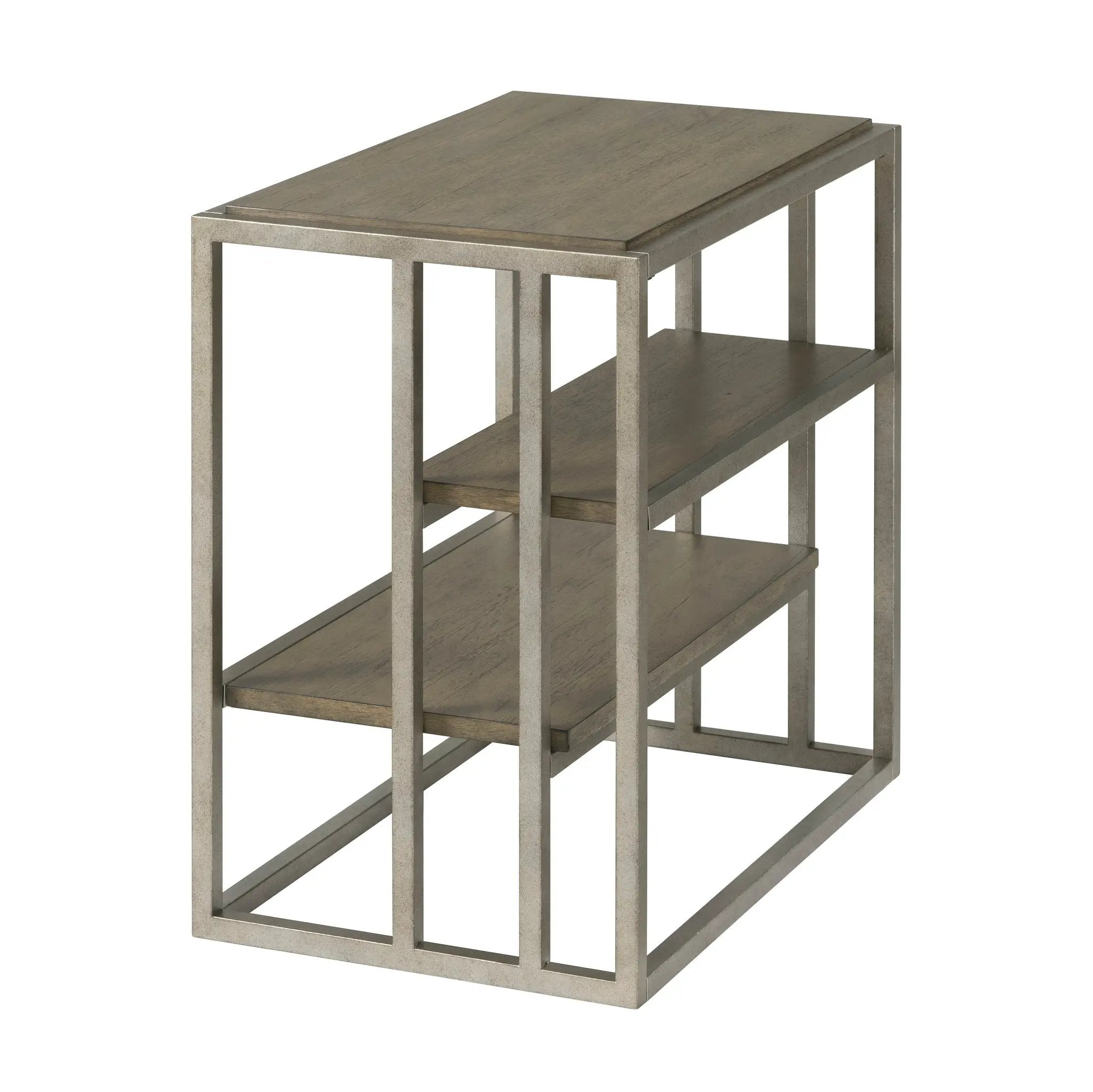 Padena 3-Piece Metal Frame Wood Living Room Coffee Table Set by HouseOfZazla