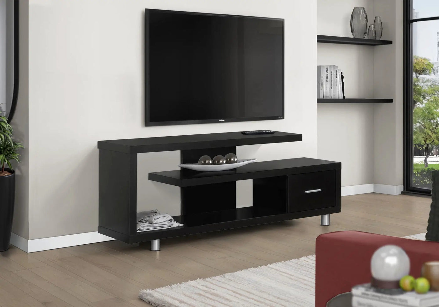 TV Stand, Console, Media Entertainment Center Storage Cabinet by HouseOfZazla