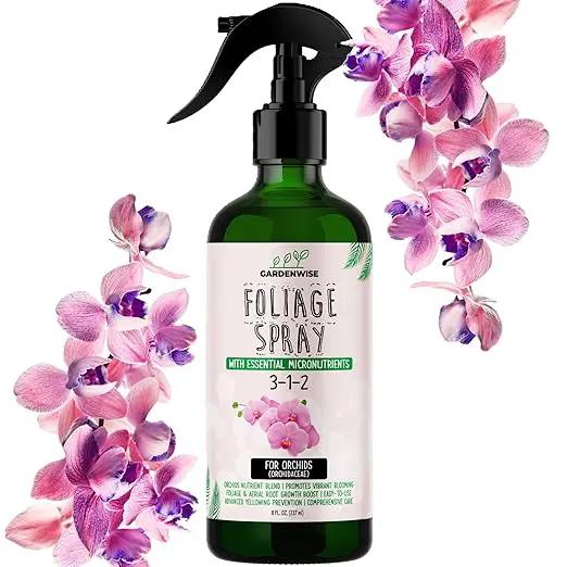 Premium Orchid Plant Food Mist – Orchid Fertilizer Spray – Orchid Food Fertilizer for Blooming – Orchid Plant Care Formula 3-1-2 – Ready-to-Use (8 OZ) by GreenHaven Gardens