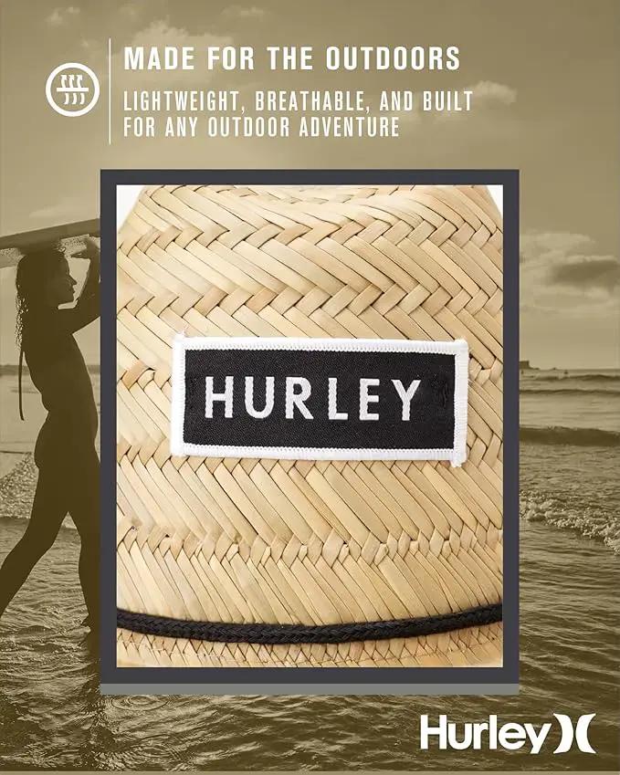 Hurley Men's Straw Hat - Bayside Lifeguard Straw Sun Hat by GreenHaven Gardens