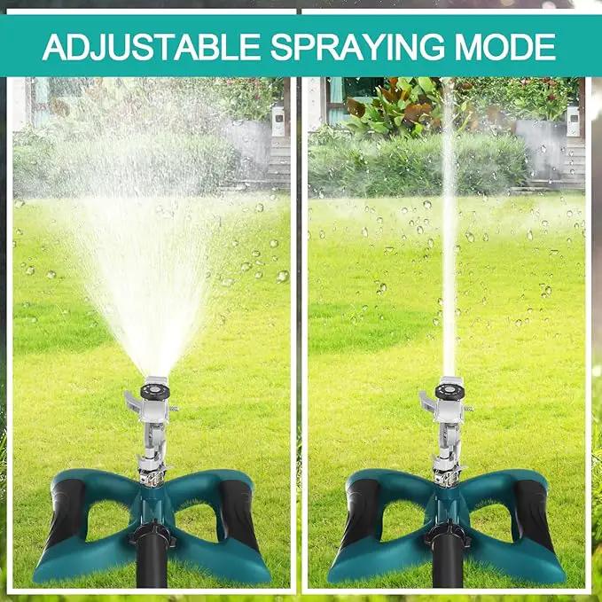 1 Packs Lawn Impact Sprinkler Heavy Duty Rotating Adjustable Pulsating Water Sprinkler Head with Metal Base, Adjustable Spraying Area and Distance for Large Area Garden Lawn Yard Irrigation by GreenHaven Gardens