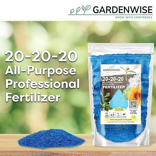 20-20-20 Water-Soluble Fertilizer – Powder for Liquid Plant Food for Indoor & Outdoor Plants, Orchids, Vegetables, Lawns, Flowers – 20 20 20 Fertilizer (10 QUARTS) by GreenHaven Gardens
