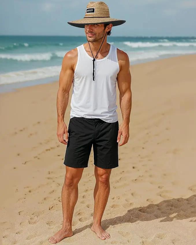 Hurley Men's Straw Hat - Bayside Lifeguard Straw Sun Hat