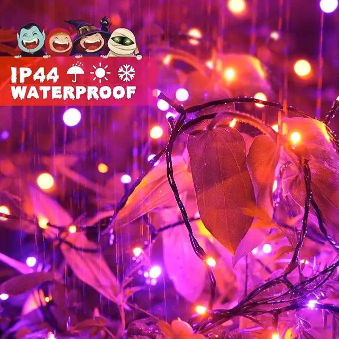 JMEXSUSS 500 LED Orange and Purple Halloween Lights, 173ft Halloween String Lights Outdoor Waterproof, 8 Modes Christmas Tree Light Plug in for Party House Indoor Decor by GreenHaven Gardens