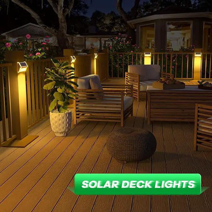 JSOT Solar Step Deck Lights for Outside Decorative - 10Pack Stairs Lights Outdoor Waterproof for Yard Garden Landscape Pool Fence Step Wall 9 LED Beads Solar Lighting by GreenHaven Gardens
