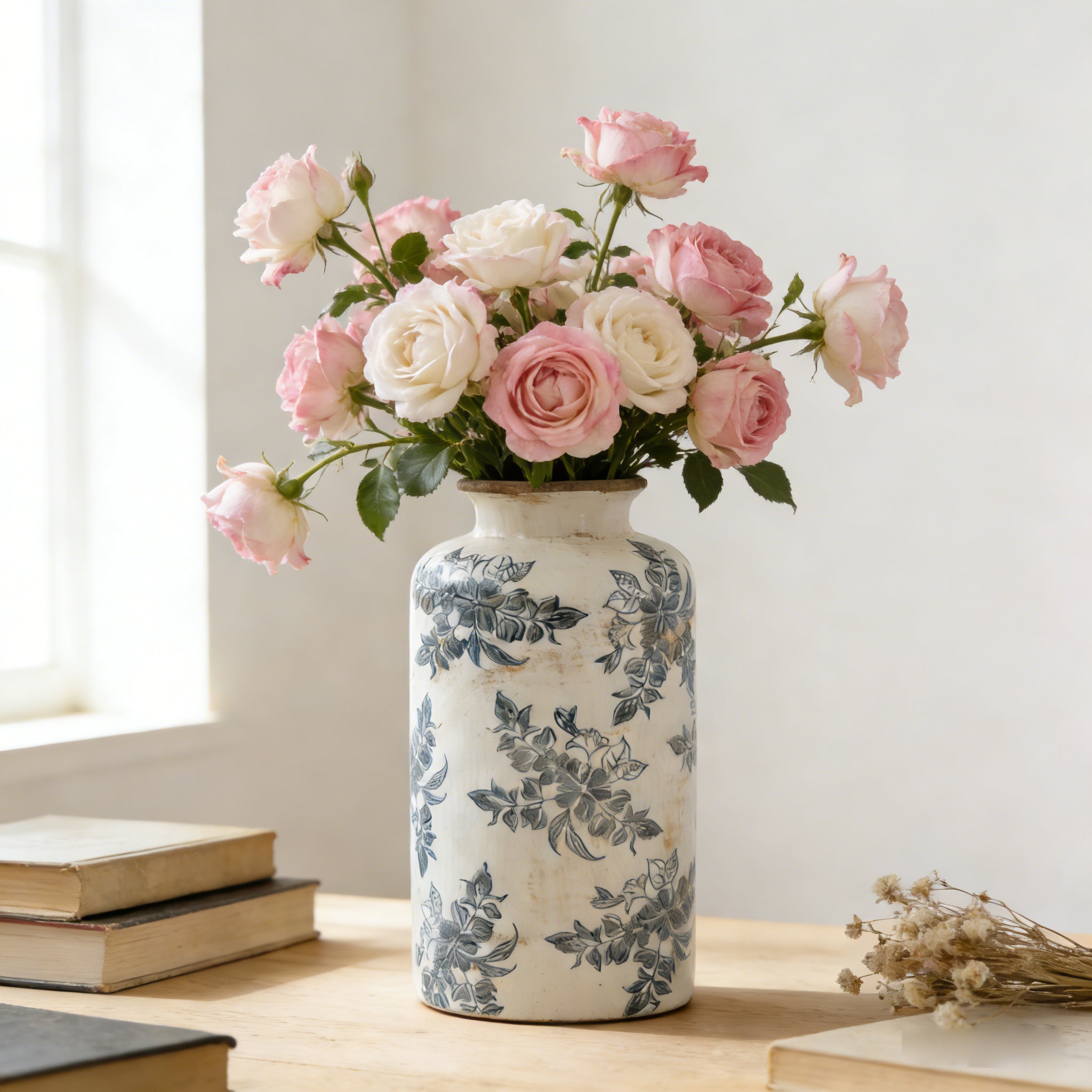 Vintage Inspired Ceramic Accent Vase by HouseOfZazla
