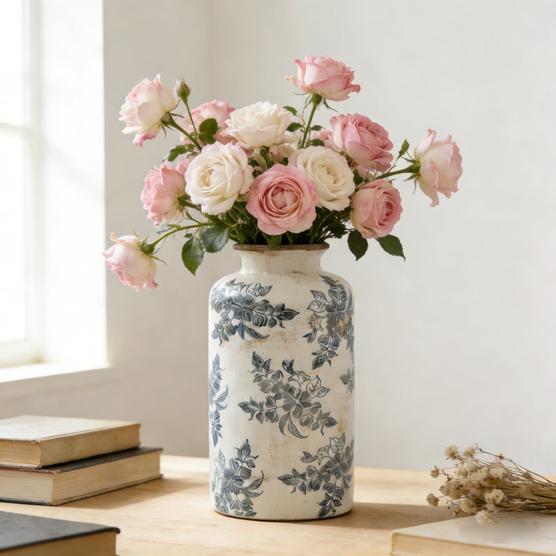 Vintage Inspired Ceramic Accent Vase by HouseOfZazla