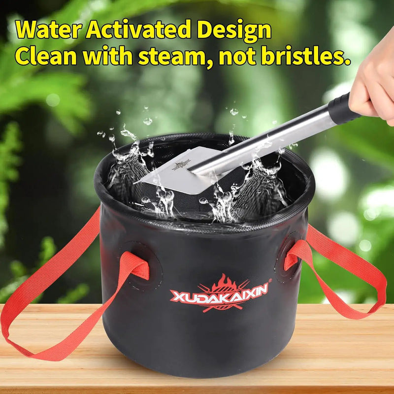 Grill Brush Bristle Free,(Only Replaceable Cleaning Head No Grill Brush)-Black by GreenHaven Gardens
