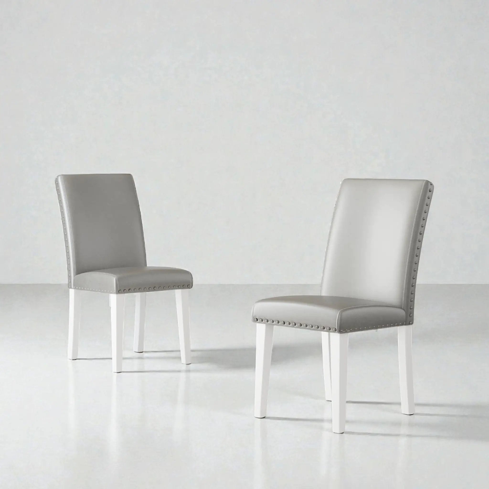 Upholstered Dining Chair With High Back Design (Set of 2)