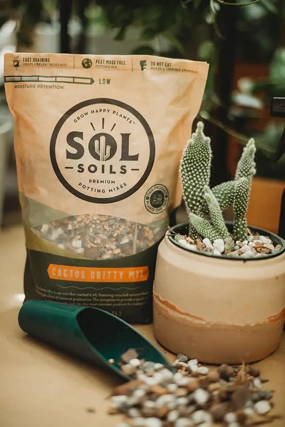 Sol Soils Cactus Gritty Mix (1 Gallon) by GreenHaven Gardens