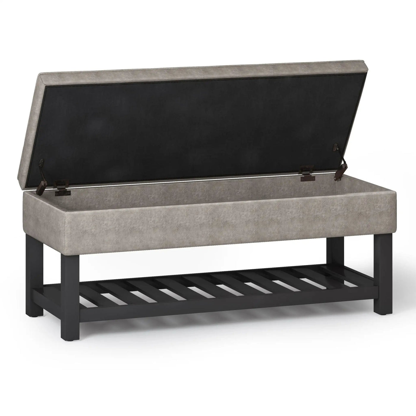 Cosmopolitan - Storage Ottoman Bench With Open Bottom by HouseOfZazla