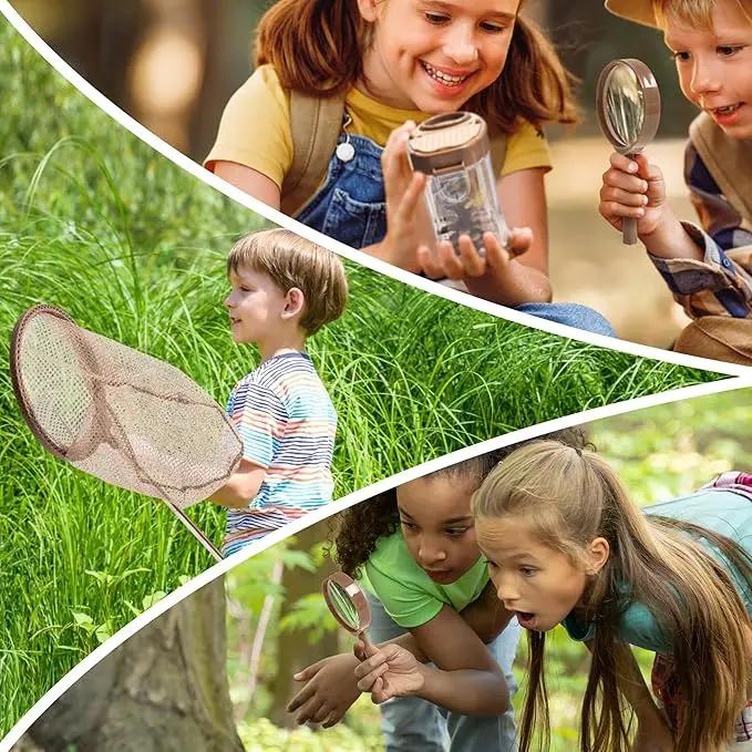 ROBUD Kids Explorer Kit, Bug Catcher Kit with Bag Kit, Outdoor Exploration Set for Camping, Montessroi Toy for Kids Coming Closer to Nature，WRP07 by GreenHaven Gardens