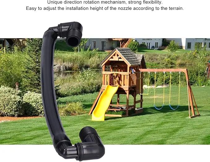 10PCS G 1/2 Male Thread Swing Joints, Plastic Rotatable Height Adjustable Support Arm Sprinkler Fittings Professional Lawn Irrigation Tool 13.4x2.0in by GreenHaven Gardens
