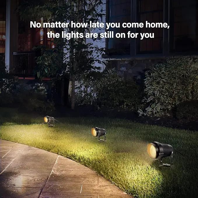 LemonBest Landscape Lights - 5W 110V Outdoor Spotlight - Waterproof IP65-3000K Warm White LED Landscape Lights - 5ft Cable for Yard Garden Patio Driveway House (Include Spike) (2 Pack) by GreenHaven Gardens