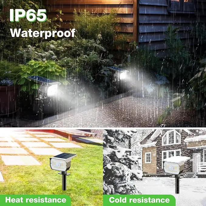 nipify Solar Spot Lights Outdoor Motion Sensor with 3 Modes, Solar Spotlights Outdoor Waterproof 2-in-1 Auto On/Off Solar Landscape Lighting for Outside Yard Wall Garden Pathway, Cool White, TBD-33 by GreenHaven Gardens