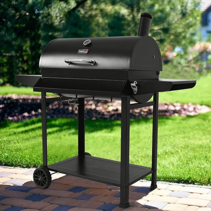 Royal Gourmet CC1830T 30-Inch Barrel Charcoal Grill with Warming Rack & Front Storage Basket, Outdoor BBQ Grill with 627 sq. in. Grilling Area for Backyard Barbecue Cooking Party, Black by GreenHaven Gardens
