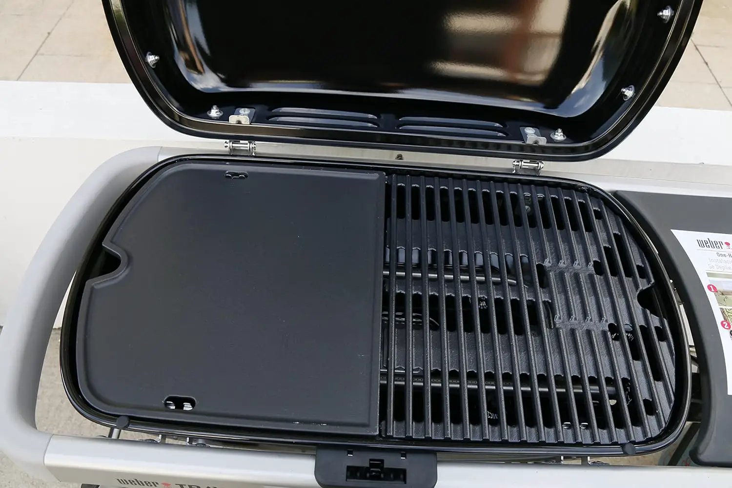 Uniflasy Cast Iron Griddle for Weber Traveler Portable Gas Grill, fits Weber 9010001 Traveler Portable Gas Grill, Cooking Griddle by GreenHaven Gardens