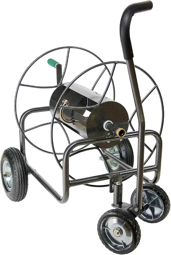 Yard Butler Hose Reel Cart - Heavy Duty Metal with Wheels for Gardens, Lawns, and Outdoor Use, 400 ft by GreenHaven Gardens