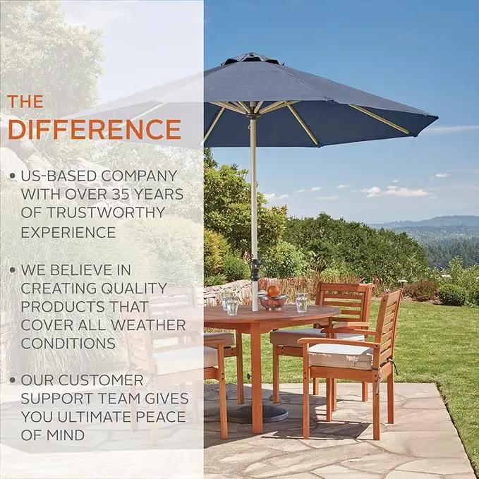 Classic Accessories Montlake Water-Resistant 23 x 20 x 4 Inch Patio Lounge Back Cushion, Heather Indigo Blue, Outdoor Loveseat Cushions by GreenHaven Gardens