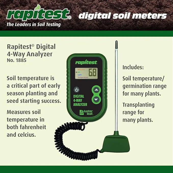 Luster Leaf 1885 Digital 4-Way Analyzer by GreenHaven Gardens