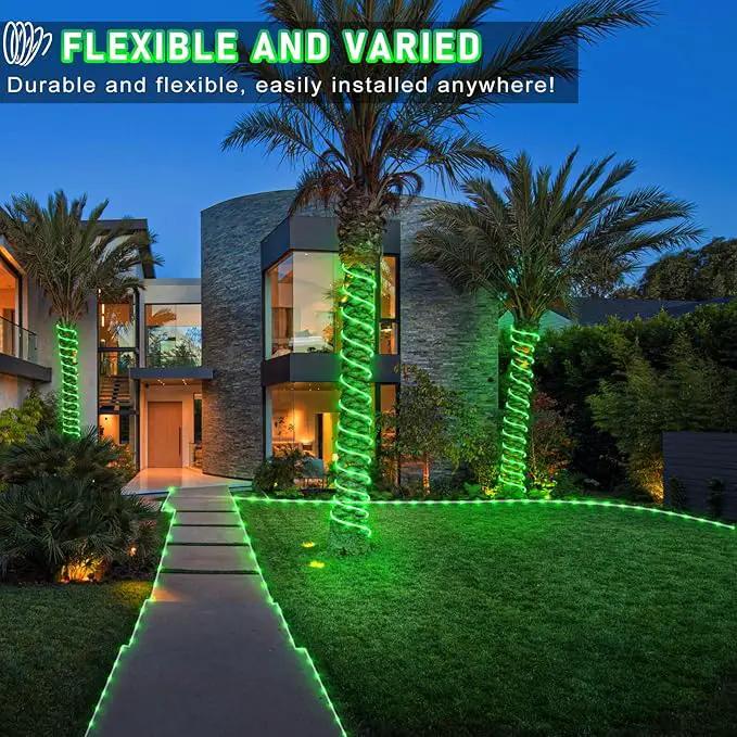 100FT 300 LED Rope Lights for Outside, St. Patrick Day String Lights Indoor with Waterproof 8 Modes, Connectable Plug in Fairy Twinkle Lights for Outdoor Patio Pool Party Holiday Decorations, Green by GreenHaven Gardens