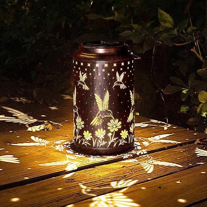 Solar Lanterns Outdoor Waterproof Hanging Hummingbird Solar Lights Outdoor Decorations Gifts for Women Mom Grandma LED Lanterns Garden Decor Outside for Yard, Patio, Backyard by GreenHaven Gardens