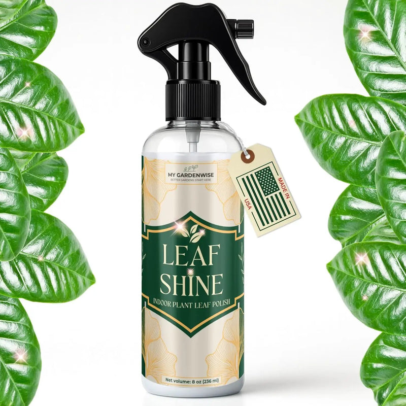 Leaf Shine Spray for Indoor Plants – Plant Leaf Cleaner & Shine for Real House Plants – Fragrance-Free, Non-Sticky, Streak-Free Finish, 8 fl oz by GreenHaven Gardens