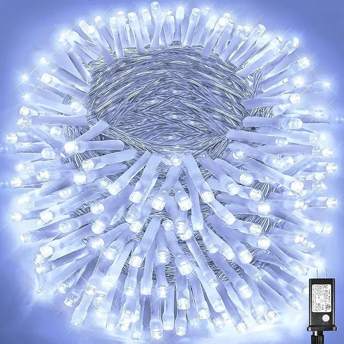 500 LED Christmas Lights Outdoor - 165FT Super Long Christmas String Lights 8 Modes Waterproof Plug in Fairy Lights with Timer Memory for Indoor Xmas Tree Holiday Party House Decorations, Cool White by GreenHaven Gardens