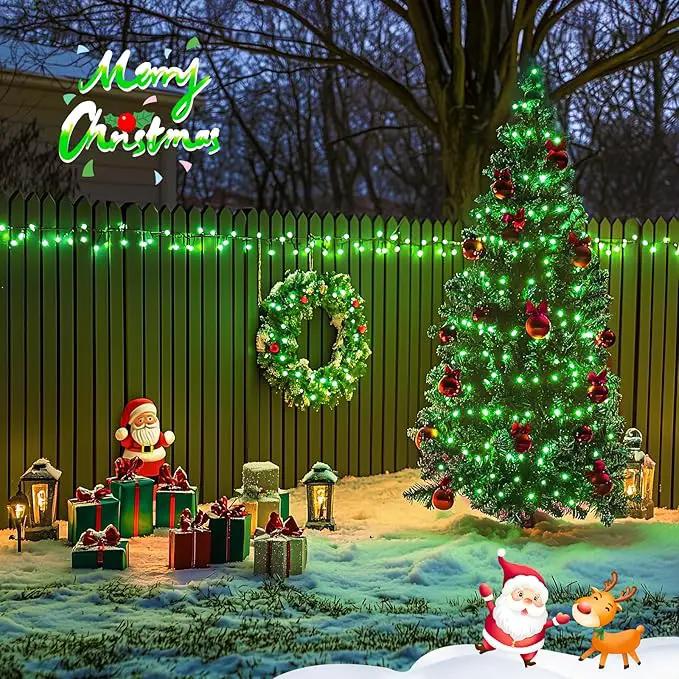 JMEXSUSS 500 LED Green St Patricks Day Lights, 8 Modes Christmas Lights Outdoor Plug in, 173ft Green String Lights for Christmas Party Xmas St Patricks Day Decorations by GreenHaven Gardens