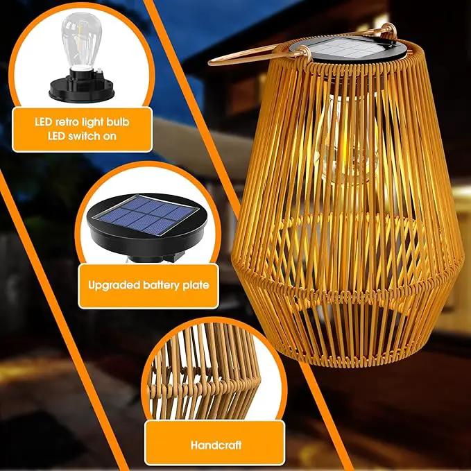 Solar Lanterns Outdoor, KagoLing Solar Hanging Lantern Lights Decorative Christmas Light for Garden Patio Courtyard Lawn, HANDLAN-01 by GreenHaven Gardens