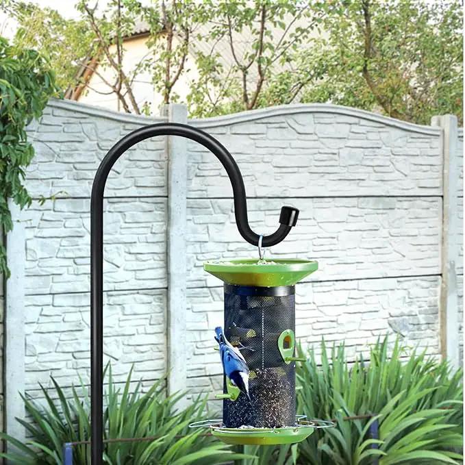 GOFORWILD Shepherd Hook 4 Pack Adjustable, 49 inches Tall, Made of Premium Metal for Garden Decor, Plant Hanger, Lantern Hook, Solar Light Hanging, 7014 by GreenHaven Gardens