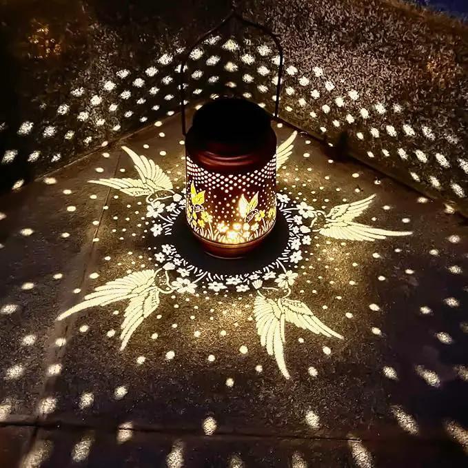 Mothers Day Gifts, Hummingbird Solar Lantern Outdoor Hanging, Metal Bird Decor Waterproof LED Decorative Light for Garden Patio Yard Lawn Backyard Front Porch, Birthday Gifts for Women Mom Grandma by GreenHaven Gardens