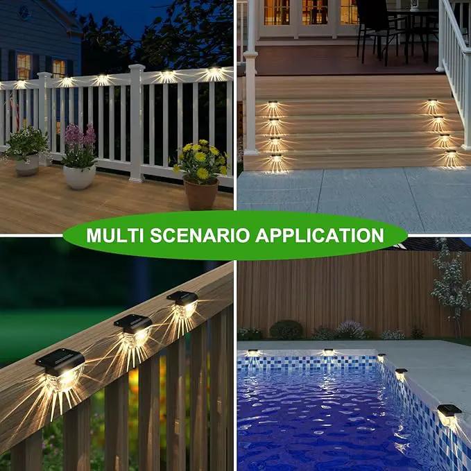 12 Pack Solar Deck Lights Outdoor, Solar Step Lights Waterproof for Outside, Yard, Patio, Garden, Pool, Railing, Stairs, Fence (Warm White) by GreenHaven Gardens