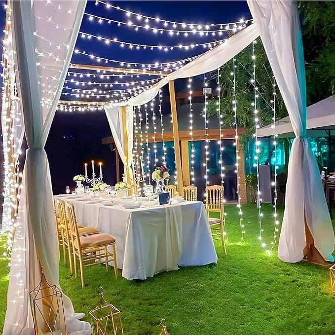KNONEW 197FT 500 LED Christmas Lights Outdoor String Lights 8 Modes & Memory Fairy Light Plug in Waterproof LED String Lights for Xmas Yard Tree Wedding Party Holiday Decorations (Cool White) by GreenHaven Gardens