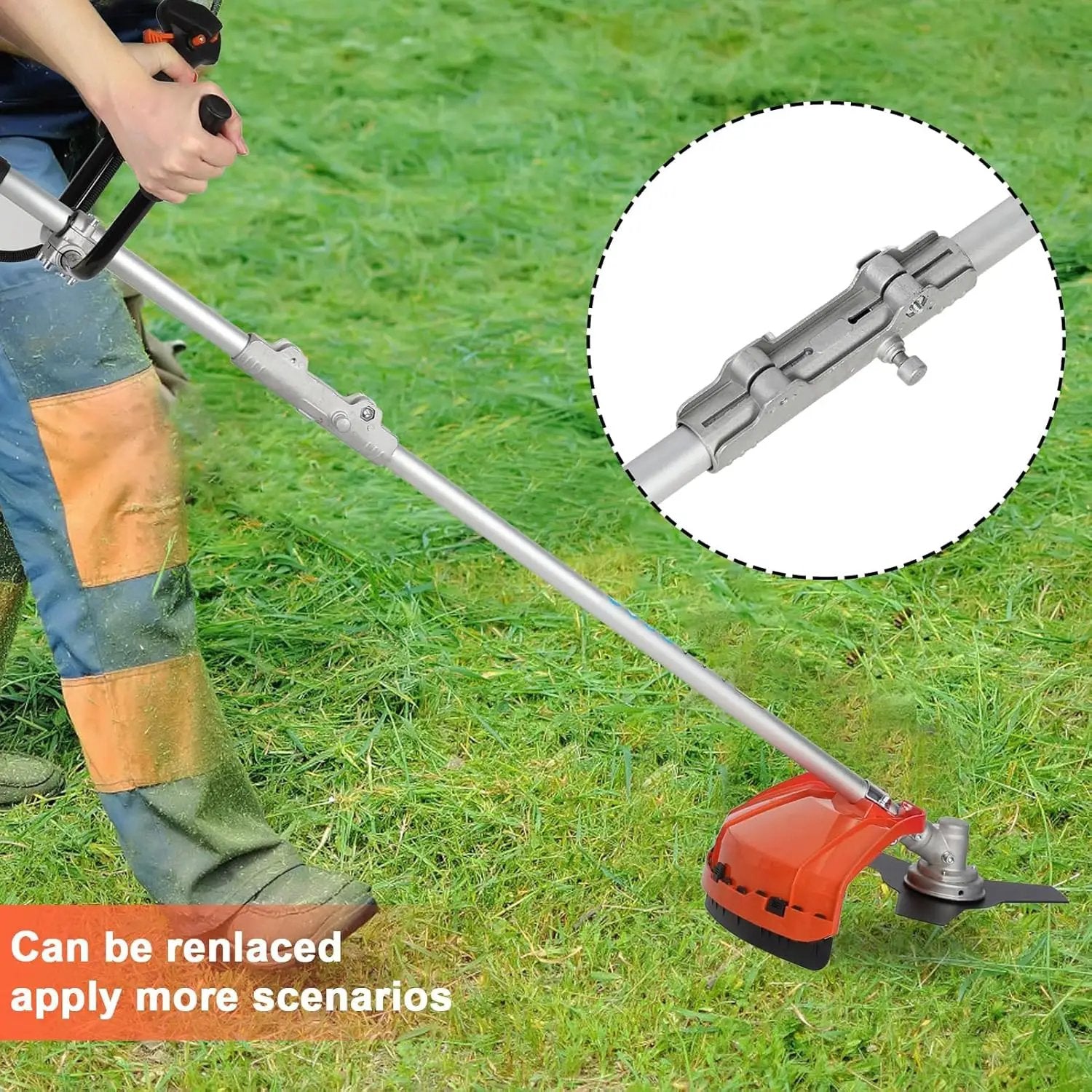 Gas Weed Eater, 52CC 2-Stroke Weed Wacker Gas Powered, 2 in 1 Multi-Functional String/Grass Trimmer, Brush Cutter for Gardening Shipping from USA Fast Arrival by GreenHaven Gardens