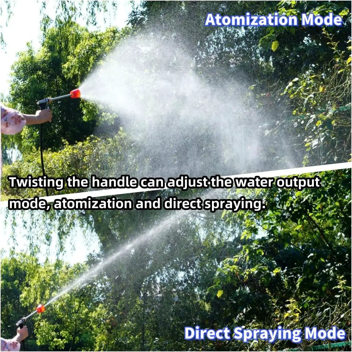 Agricultural Spray Guns, Fruit Tree Sprinkler, Electric Spray, High-Pressure Spray, Long Rod, Even Spray, Direct Spray, Lrrigation and Cleaning (Red headed plastic spray gun) by GreenHaven Gardens