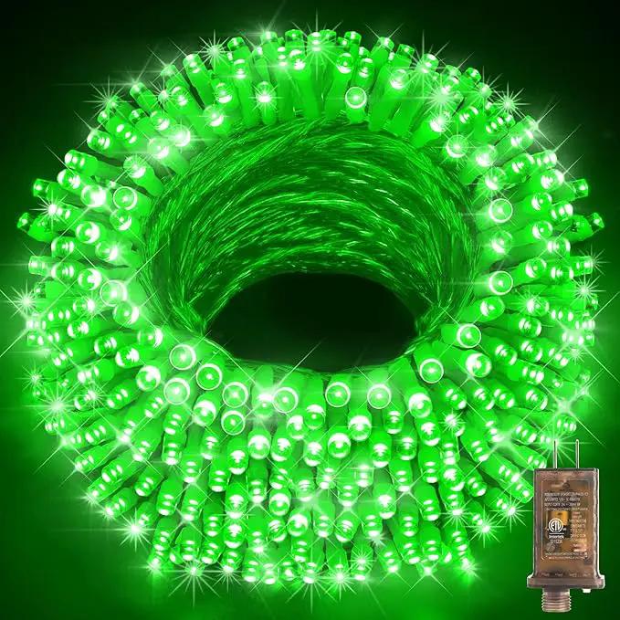 KNONEW 403ft 1000 LED Christmas String Lights Outdoor 8 Modes & Timer Fairy Light Plug in Waterproof LED Fairy Lights for Xmas Yard Tree Wedding Party Holiday Decorations (Green) by GreenHaven Gardens